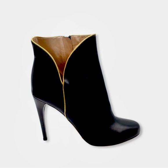 MO HELMI BLACK LEATHER BOOTS size 38 - Picture 1 of 3